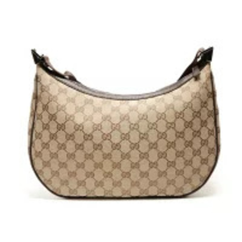 Gucci Beige GG Half Shoulder Bag Moon Canvas